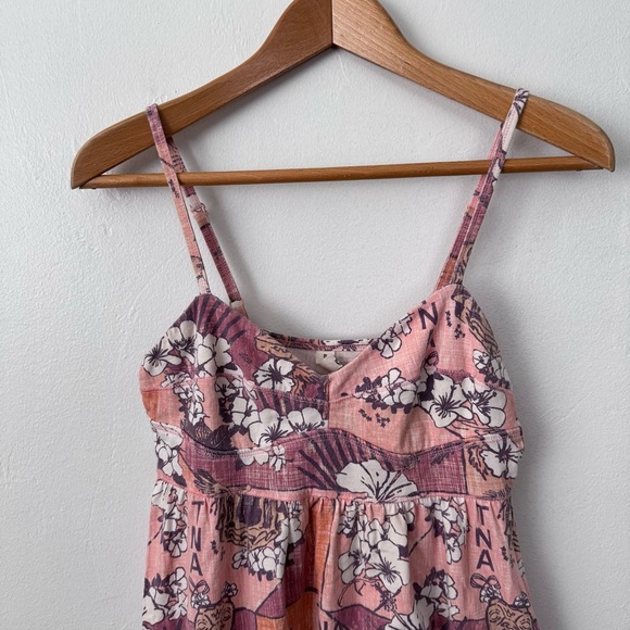 TNA by Aritzia strappy cotton floral print mini dress Size Small - Picture 2 of 8